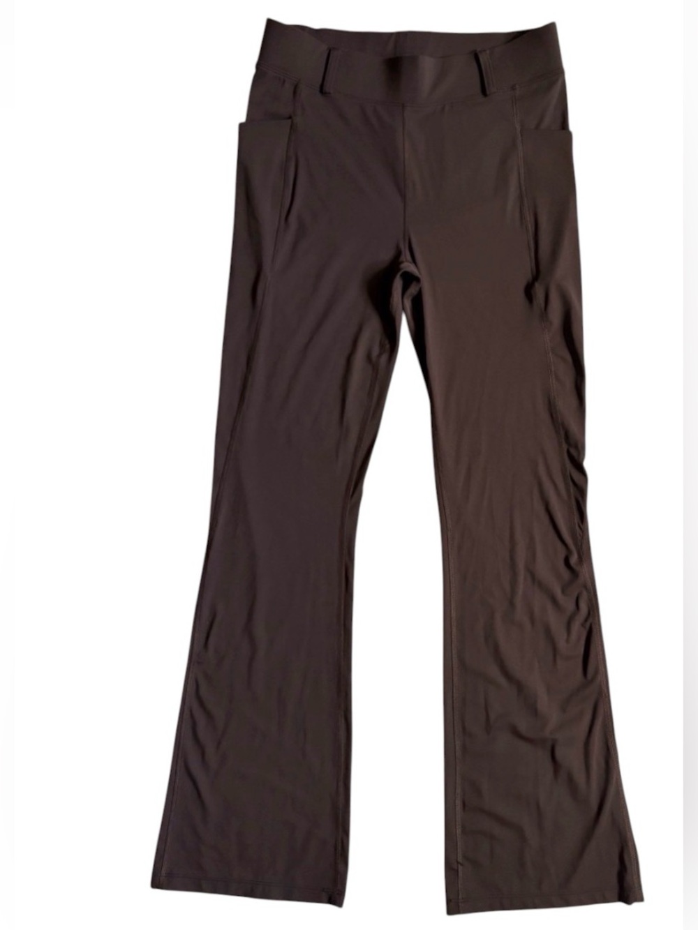 NWOT Baleaf Women's Flare Pocket High
Waist Leggings Size M Brown